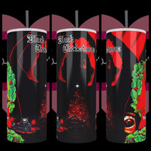 Load image into Gallery viewer, Black Christmas 20oz Stainless Steel Tumbler