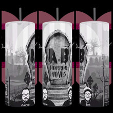 Load and play video in Gallery viewer, A &amp; B Horror Movies Custom Handcrafted 20oz Stainless Steel Tumbler
