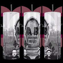 Load and play video in Gallery viewer, A & B Horror Movies Custom Handcrafted 20oz Stainless Steel Tumbler