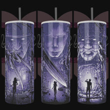 Load and play video in Gallery viewer, Freddy, Michael, Pinhead Blue Collage 20oz Stainless Steel Tumbler
