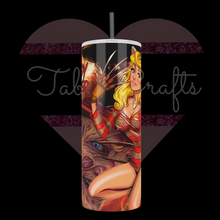 Load and play video in Gallery viewer, Handcrafted "Freddy" Aurora 20oz Stainless Steel Tumbler