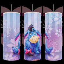 Load and play video in Gallery viewer, Handcrafted &quot;Sad Donkey&quot; Eeyore Inspired 20oz Stainless Steel Tumbler
