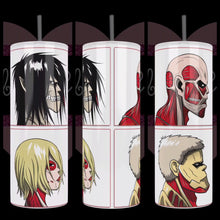 Load and play video in Gallery viewer, Gorilla / AOT Mash-Up Handcrafted 20oz Stainless Steel Tumbler
