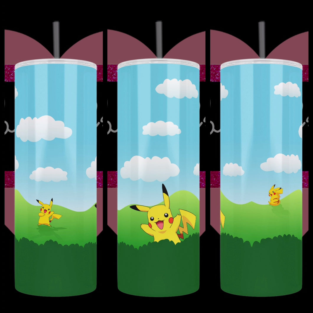 Pika Pika Handcrafted 20oz Stainless Steel Tumbler