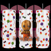 Load and play video in Gallery viewer, Sam Trick or Treat Handcrafted 20oz Stainless Steel Tumbler
