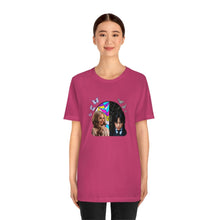 Load image into Gallery viewer, BFFs Enid & Wednesday - Unisex Jersey Short Sleeve Tee - TabbyCrafts.com