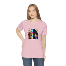 Load image into Gallery viewer, BFFs Enid & Wednesday - Unisex Jersey Short Sleeve Tee - TabbyCrafts.com