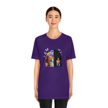 Load image into Gallery viewer, BFFs Enid & Wednesday - Unisex Jersey Short Sleeve Tee - TabbyCrafts.com