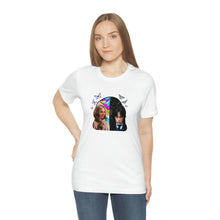 Load image into Gallery viewer, BFFs Enid & Wednesday - Unisex Jersey Short Sleeve Tee - TabbyCrafts.com