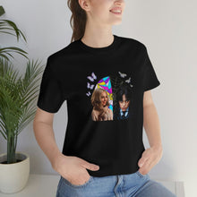 Load image into Gallery viewer, BFFs Enid & Wednesday - Unisex Jersey Short Sleeve Tee - TabbyCrafts.com