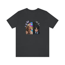 Load image into Gallery viewer, BFFs Enid & Wednesday - Unisex Jersey Short Sleeve Tee - TabbyCrafts.com