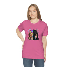 Load image into Gallery viewer, BFFs Enid & Wednesday - Unisex Jersey Short Sleeve Tee - TabbyCrafts.com