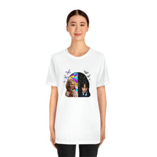 Load image into Gallery viewer, BFFs Enid & Wednesday - Unisex Jersey Short Sleeve Tee - TabbyCrafts.com