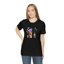 Load image into Gallery viewer, BFFs Enid & Wednesday - Unisex Jersey Short Sleeve Tee - TabbyCrafts.com