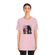 Load image into Gallery viewer, BFFs Enid & Wednesday - Unisex Jersey Short Sleeve Tee - TabbyCrafts.com