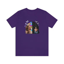 Load image into Gallery viewer, BFFs Enid & Wednesday - Unisex Jersey Short Sleeve Tee - TabbyCrafts.com