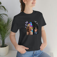 Load image into Gallery viewer, BFFs Enid & Wednesday - Unisex Jersey Short Sleeve Tee - TabbyCrafts.com