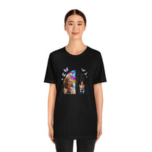 Load image into Gallery viewer, BFFs Enid & Wednesday - Unisex Jersey Short Sleeve Tee - TabbyCrafts.com