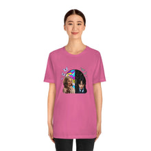 Load image into Gallery viewer, BFFs Enid &amp; Wednesday - Unisex Jersey Short Sleeve Tee - TabbyCrafts.com
