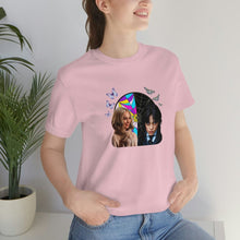 Load image into Gallery viewer, BFFs Enid & Wednesday - Unisex Jersey Short Sleeve Tee - TabbyCrafts.com