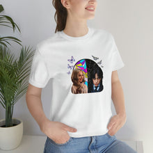 Load image into Gallery viewer, BFFs Enid & Wednesday - Unisex Jersey Short Sleeve Tee - TabbyCrafts.com