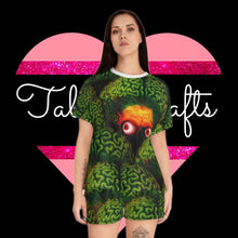 Load image into Gallery viewer, Big Brain Martians Attack Short Pajama Set - TabbyCrafts.com