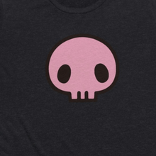 Load image into Gallery viewer, Cute Skull on Flowy Cropped Tee - TabbyCrafts.com