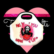 Load image into Gallery viewer, Ghostface No You Hang Up Handcrafted Lunch Tote Bag - TabbyCrafts LLC - TabbyCrafts.com
