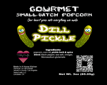 Load image into Gallery viewer, Gourmet Small Batch Crafted Popcorn - Dill Pickle - TabbyCrafts.com