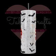 Load image into Gallery viewer, Handcrafted "Bad Witch Vibes" 20oz Stainless Steel Tumbler - TabbyCrafts LLC