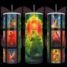 Load and play video in Gallery viewer, Handcrafted "Big Lizard" Posters 20oz Stainless Steel Tumbler - TabbyCrafts.com