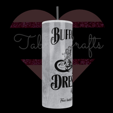 Load image into Gallery viewer, Handcrafted "Buffalo Bill Dress Maker" Silence of Lambs Inspired 20oz Stainless Steel Tumbler - TabbyCrafts LLC
