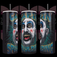 Load image into Gallery viewer, Handcrafted "Capt Spaulding Clown" 20oz Stainless Steel Tumbler - TabbyCrafts.com