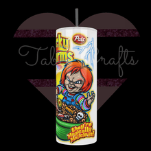 Load image into Gallery viewer, Handcrafted "Chucky Charms" 20oz Stainless Steel Tumbler - TabbyCrafts LLC