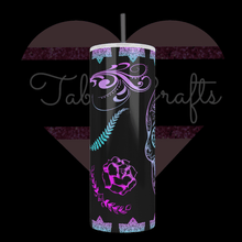 Load image into Gallery viewer, Handcrafted "Day Of Dead Sugar Skull" Exclusive Design 20oz Stainless Steel Tumbler - TabbyCrafts.com