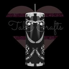 Load image into Gallery viewer, Handcrafted "Day Of Dead Sugar Skull" Exclusive Design 20oz Stainless Steel Tumbler - TabbyCrafts.com