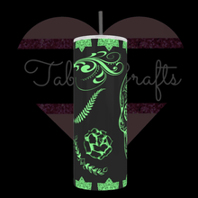 Load image into Gallery viewer, Handcrafted "Day Of Dead Sugar Skull" Exclusive Design 20oz Stainless Steel Tumbler - TabbyCrafts.com