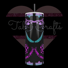Load image into Gallery viewer, Handcrafted "Day Of Dead Sugar Skull" Exclusive Design 20oz Stainless Steel Tumbler - TabbyCrafts.com