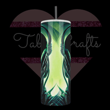 Load image into Gallery viewer, Handcrafted "DJ-Xenomorphic" TabbyCrafts LLC Design 20oz Stainless Steel Tumbler - TabbyCrafts.com