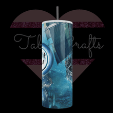 Load image into Gallery viewer, Handcrafted "Escape To Neverland" Exclusive Design 20oz Stainless Steel Tumbler - TabbyCrafts.com