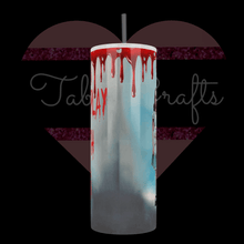 Load image into Gallery viewer, Handcrafted "Grady Twins" Come Play With Us 20oz Stainless Steel Tumbler - TabbyCrafts LLC