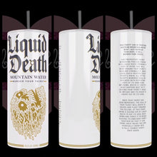 Load image into Gallery viewer, Handcrafted &quot;H2O Death&quot; Inspired 20oz Stainless Steel Tumbler - TabbyCrafts.com
