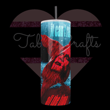 Load image into Gallery viewer, Handcrafted "It Can't Rain All The Time" Crow Inspired 20oz Stainless Steel Tumbler - TabbyCrafts LLC