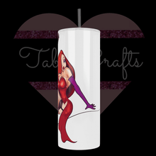 Load image into Gallery viewer, Handcrafted "Jessica R" with Mic Inspired 20oz Stainless Steel Tumbler - TabbyCrafts LLC
