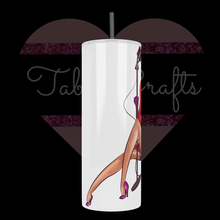 Load image into Gallery viewer, Handcrafted "Jessica R" with Mic Inspired 20oz Stainless Steel Tumbler - TabbyCrafts LLC