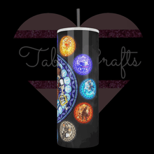 Load image into Gallery viewer, Handcrafted "Kingdom Hearts" Inspired 20oz Stainless Steel Tumbler - TabbyCrafts LLC