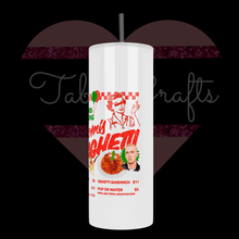 Load image into Gallery viewer, Handcrafted "Moms Spaghetti Grand Opening" 20oz Stainless Steel Tumbler - TabbyCrafts LLC