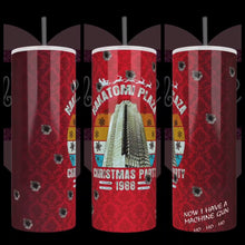 Load image into Gallery viewer, Handcrafted Nakatomi Plaza Christmas Party 20oz Stainless Steel Tumbler - TabbyCrafts.com
