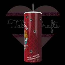Load image into Gallery viewer, Handcrafted Nakatomi Plaza Christmas Party 20oz Stainless Steel Tumbler - TabbyCrafts.com