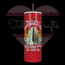 Load image into Gallery viewer, Handcrafted Nakatomi Plaza Christmas Party 20oz Stainless Steel Tumbler - TabbyCrafts.com